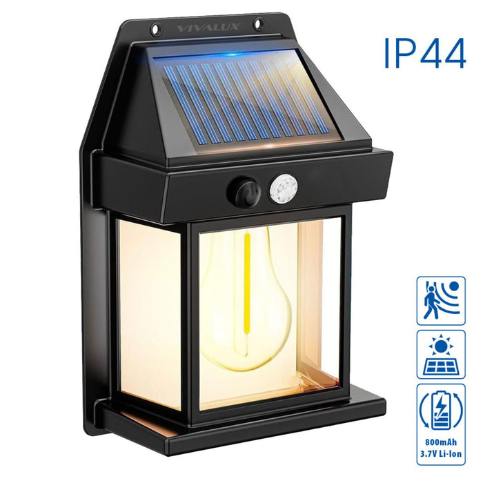 OUTDOOR WALL CABANA SOLAR IP44 BLACK