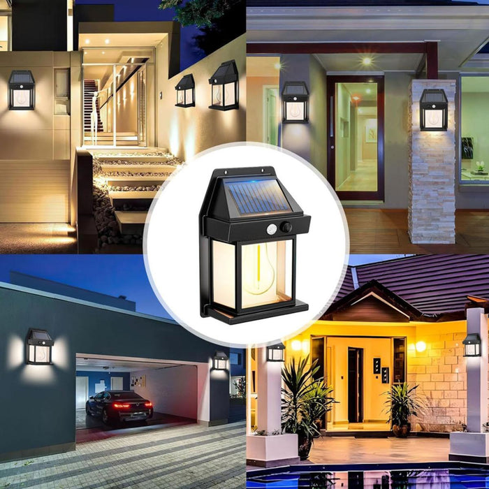 OUTDOOR WALL CABANA SOLAR IP44 BLACK