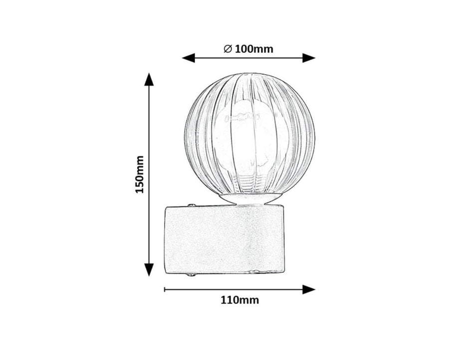 BATHROOM WALL LAMP COLZAR G9 1XMAX3 5W H15CM