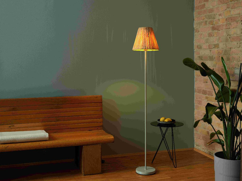 FLOOR LAMP DECOR RAFFIA E27 BROWN