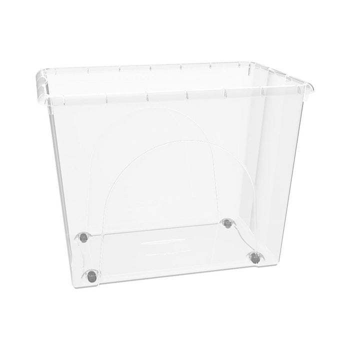 BOX WITH WHEELS DUNE 80L TRANSPARENT