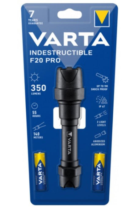 VARTA INDESTRUCTIBLE F20 PRO 2AA FLASHLIGHT