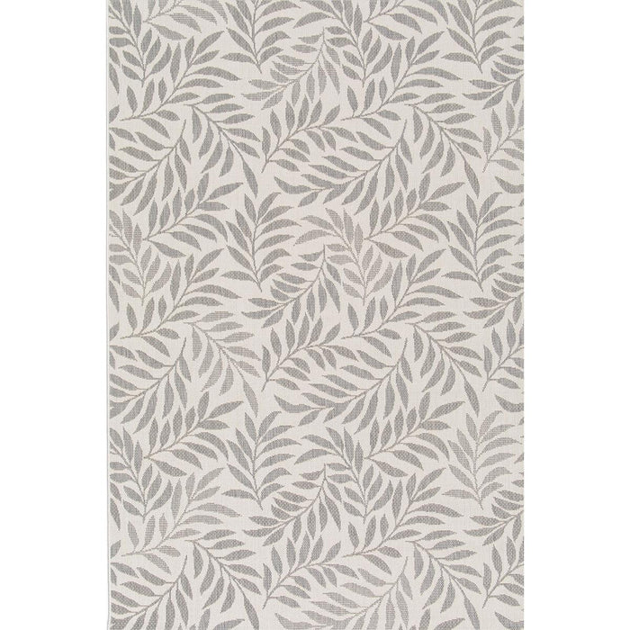 AUTUMN CARPET GRAY LEAVES BEIGE 120X170CM