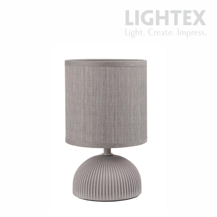 TABLE LAMP MALTA E14 GRAY LIGHTEX