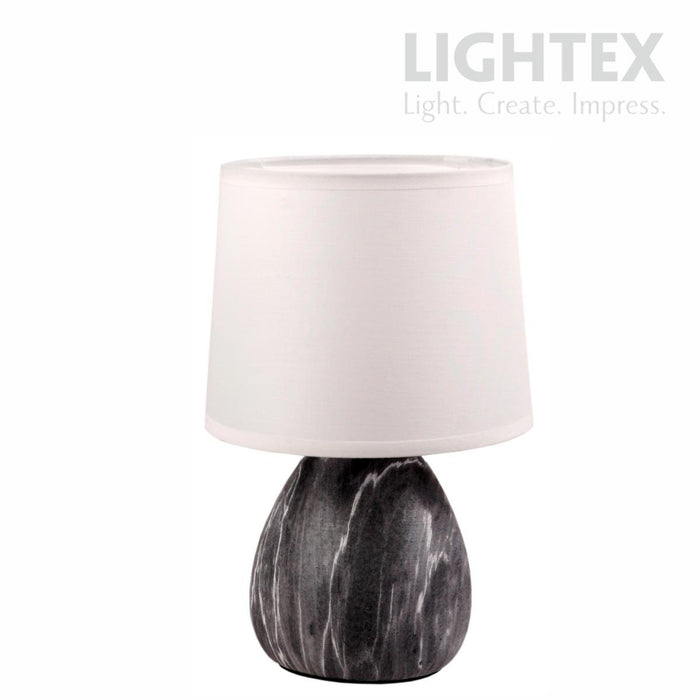 TABLE LAMP BELLE E14 BLACK MARBLE