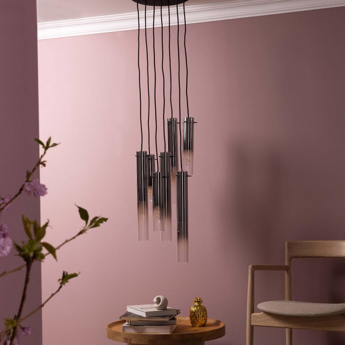 GLASINI CHANDELIER 7XE14 GLASS