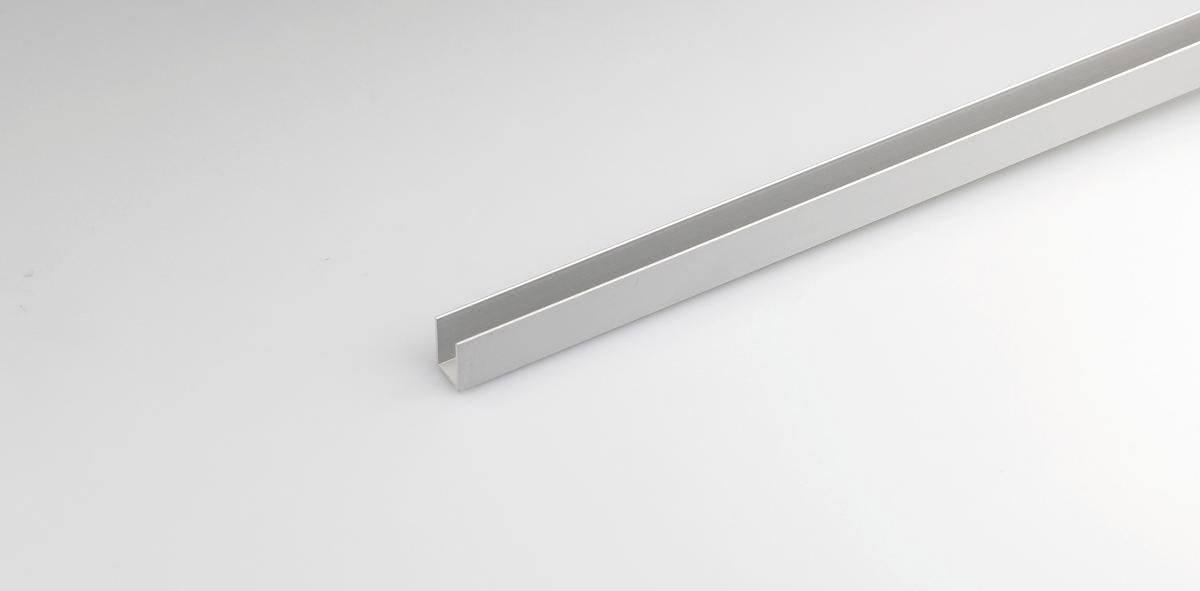 ALUMINUM P-PROFILE 10X20MM/1M SATIN