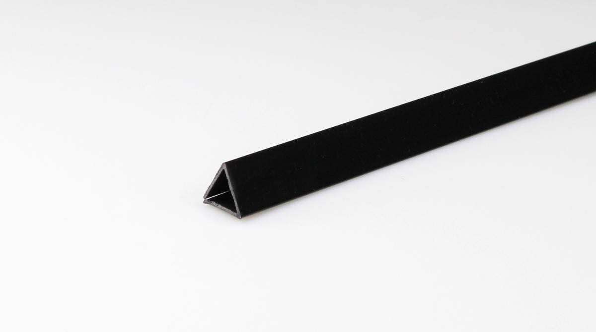 PVC FLEXIBLE PROFILE 12MM/1M BLACK