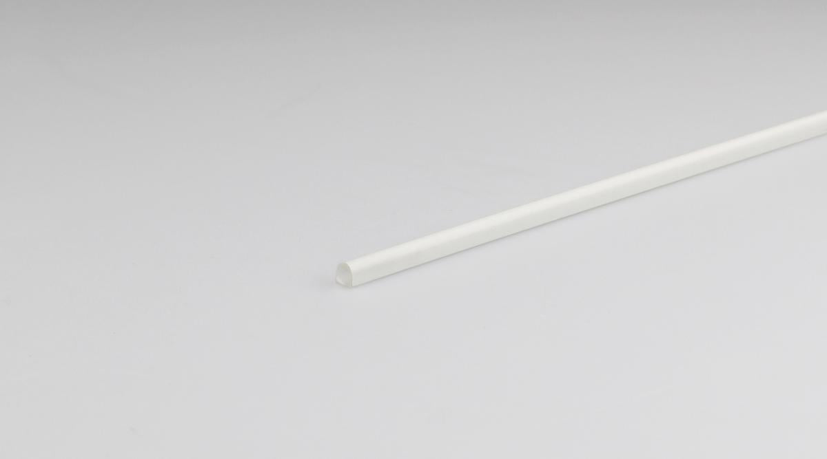 PVC ROUND PROFILE 1/2 4X4MM/1M WHITE