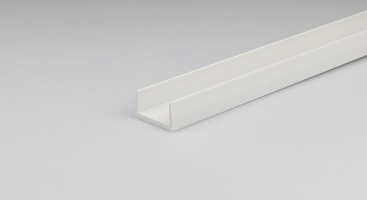 PVC U-PROFILE 10X6MM/1M WHITE