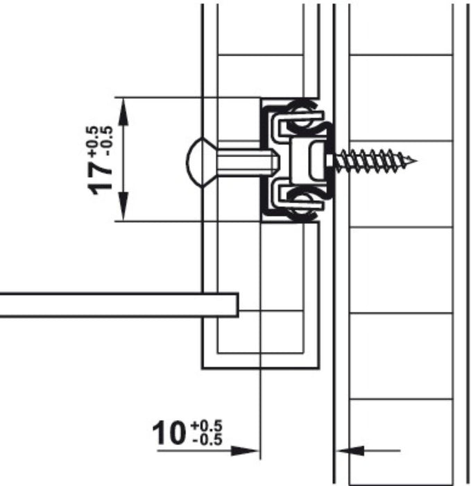 BALL GUIDE SET 250MM HÄFELE