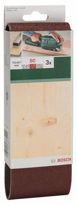 SANDING PADS 75X457 K40 3 NUMBERS OF BELT GRINDERS