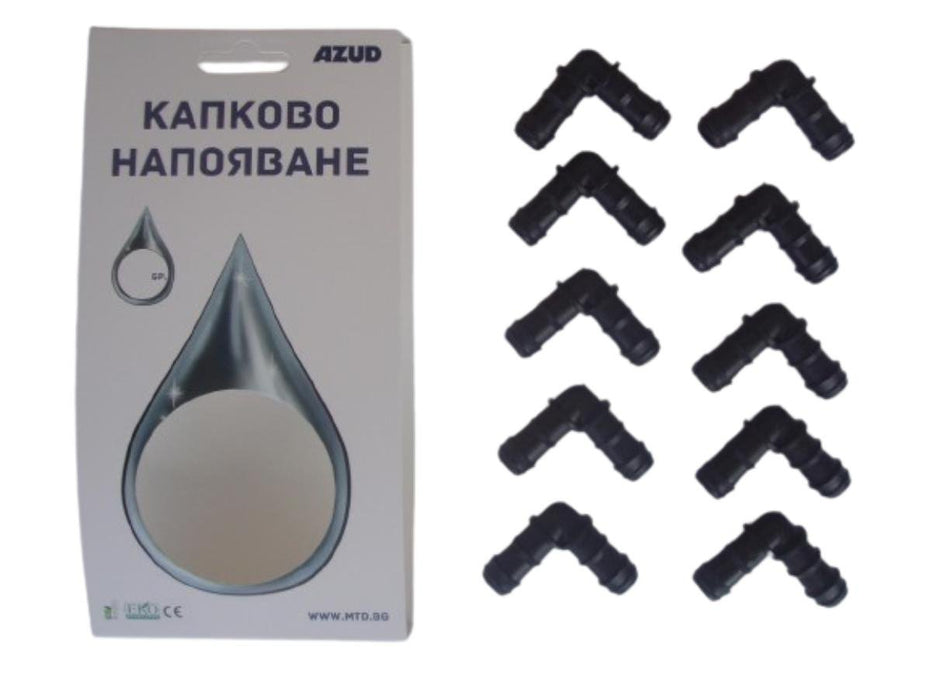 ELBOW FOR DRIP PIPE F16MM 10 PCS