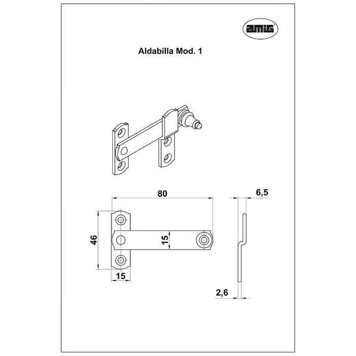 WINDOW LATCH BLACK MAT