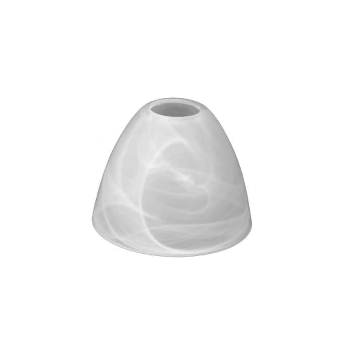 GLASS F140 WHITE ALAB. E27