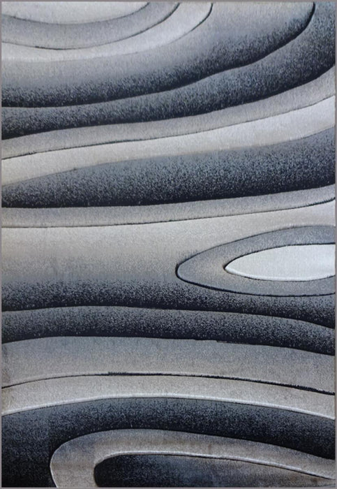 Rug Geo Hand Carved 7548-D.GRI 200x290