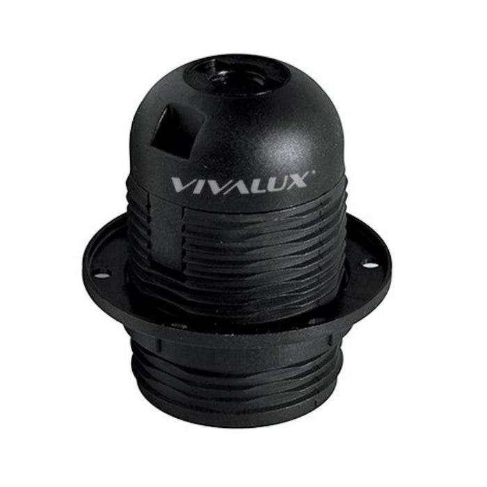THERMOPLASTIC LAMP HOLDER E27 FULL THREAD BK