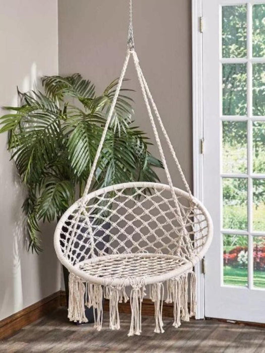 ROUND HAMMOCK WHITE 60X80/110CM
