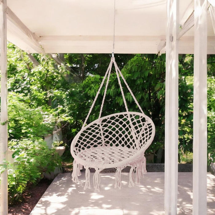 ROUND HAMMOCK WHITE 60X80/110CM