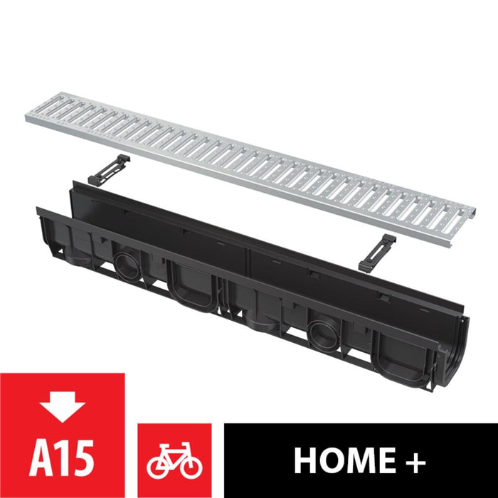 EXTERNAL CHANNEL WITH GALVANIZED GRATE