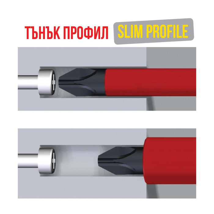 SCREWDRIVER CROSS COMBO PZ/ST 2X100MM TM