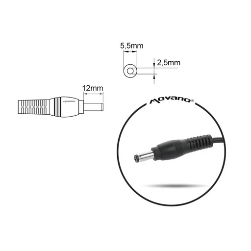notebook charger mitsu 19v 3.95a (5.5x2.5) - toshiba compaq hp asus 75W - Power supplies for laptopsZDL-NOT<<<Power