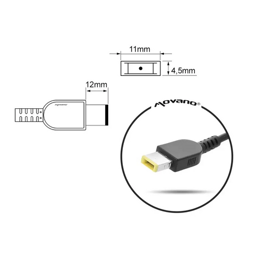 notebook charger mitsu 20v 4.5a (prostokątny 11.0x4.5 pin - Yoga) - lenovo 90W - Power supplies