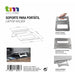 Notebook Stand TM Electron Silicone Aluminium Ergonomic 22,5 x 22,8 x 0,4 cm - Електроника Периферни и резервни