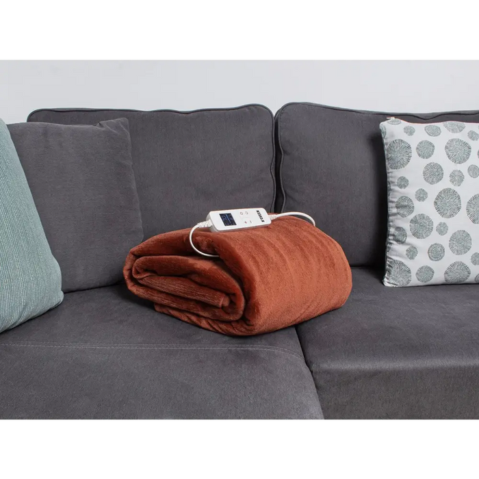 NOVEEN ELECTRIC BLANKET EB655 BROWN SUPER SOFT 180X130CM - Electric blankets and cushionsAGD-KPE<<<Home Appliance