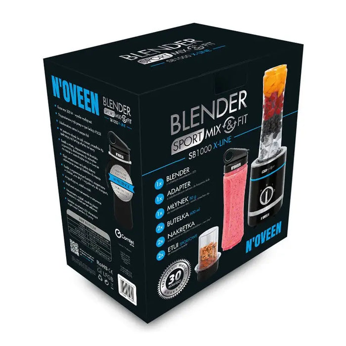 Noveen Sport Mix & Fit SB1000 X-LINE blender 0.6 L Tabletop blender 300 W - Mixers / blendersAGD-MIB<<<Home Appliance