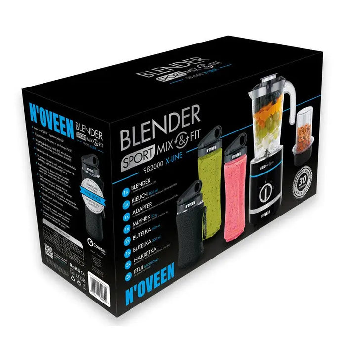 Noveen Sport Mix & Fit SB2000 X-LINE blender 0.8 L Tabletop blender 500 W - Mixers / blendersAGD-MIB<<<Home Appliance