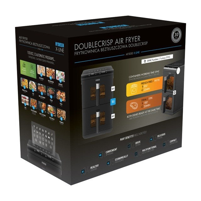 Noveen DoubleCrisp AF5050 X-LINE Fat-free deep fat fryer 1700 W Black