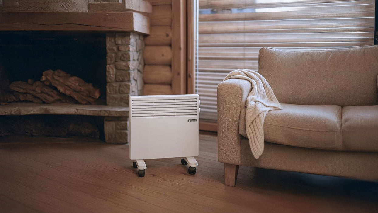 N'OVEEN 1000W electric portable wall-mounted convector heater with thermostat CH3350