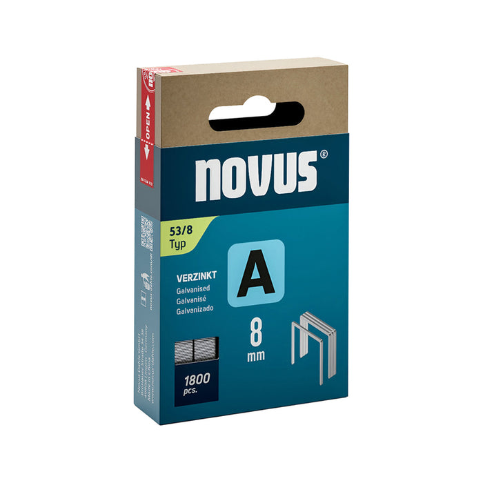 CLAMPS FOR TAKER TYPE A 53 8 MM NOVUS 1800 PCS