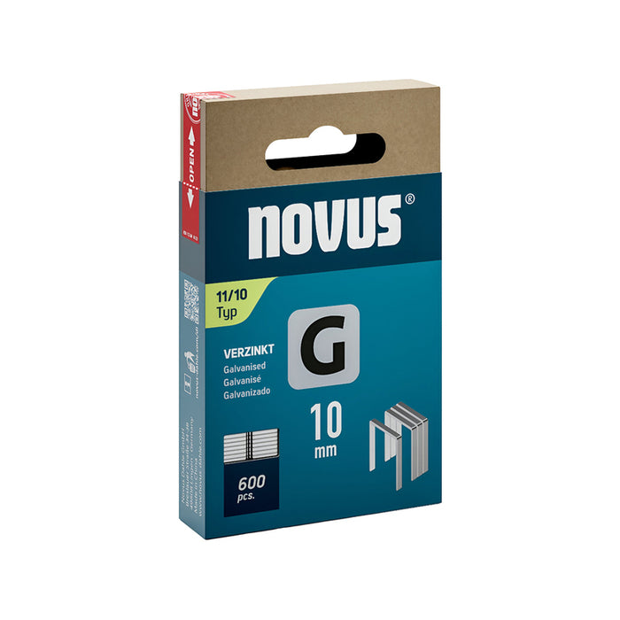 CLAMPS FOR TAKER TYPE G 11 10 MM NOVUS 600 PCS