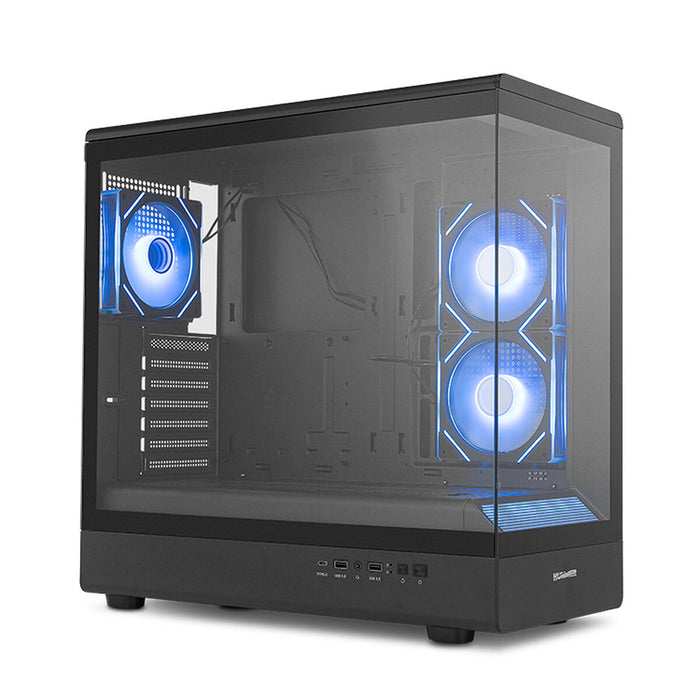 ATX Semi-tower Box Nox-Xtreme NXHUMMERSIGNALBK Black