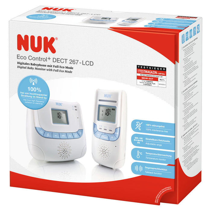 Baby monitor NUK DECT Eco Control + THERMOMETER display, NIGHT LIGHT