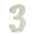 Number Pincello 3 White 1,8 x 21 x 17 cm (12 Units) - Декорация и Осветление<<<Дом Градина<<<BigBuy&&&Други артикули за