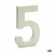 Number Pincello 5 White 1,8 x 21 x 17 cm (12 Units) - Декорация и Осветление<<<Дом Градина<<<BigBuy&&&Други артикули за