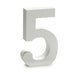Number Pincello 5 White 2 x 16 x 14,5 cm (24 Units) - Декорация и Осветление<<<Дом Градина<<<BigBuy&&&Други артикули за