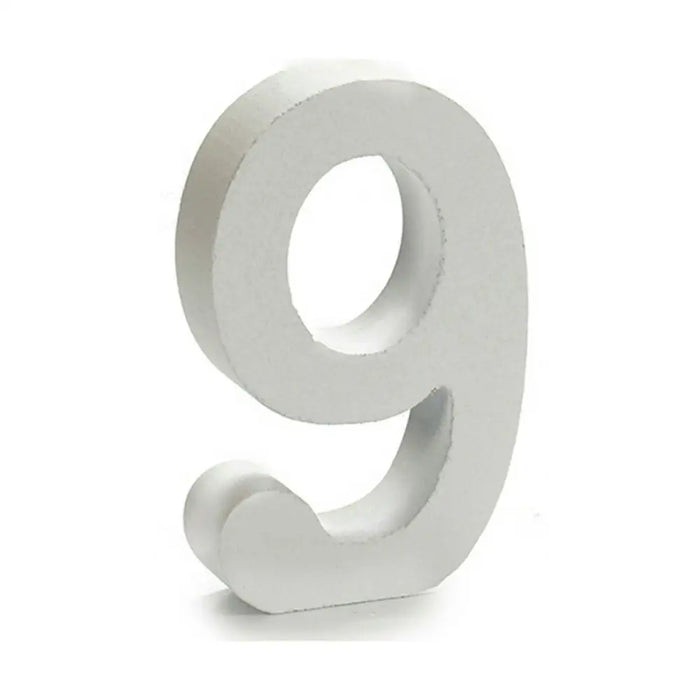 Number Pincello 9 White 2 x 16 x 14,5 cm (24 Units) - Декорация и Осветление<<<Дом Градина<<<BigBuy&&&Други артикули за