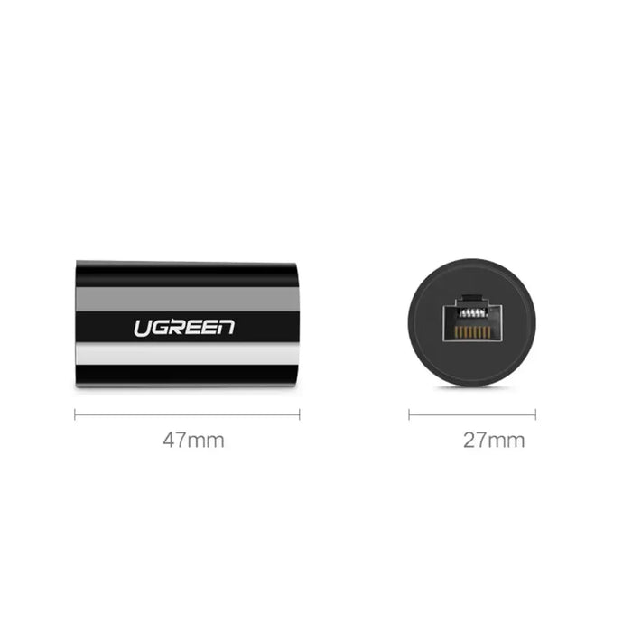 NW116 connector for RJ45 Cat. twisted pair network cables. 5e/6 up to 100m 1Gb/s - black - Network adapters<<<HurtelXML