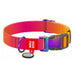 Nylon dog collar with QR code WAUDOG 15 mm wide 25-35 cm long orange - Walking and transportation<<<Pets<<<InnproXML