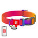 Nylon dog collar with QR code WAUDOG 15 mm wide 25-35 cm long orange - Walking and transportation<<<Pets<<<InnproXML