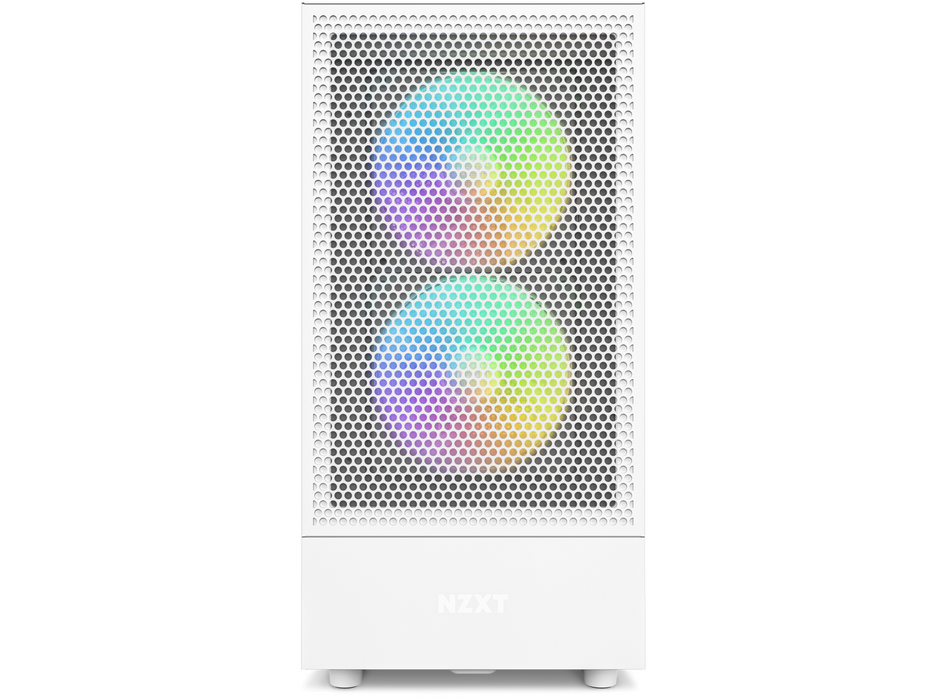 NZXT H5 Flow RGB Matte White Mid-Tower Case - Кутии за компютри<<<Компютърни компоненти<<<ValiAPI