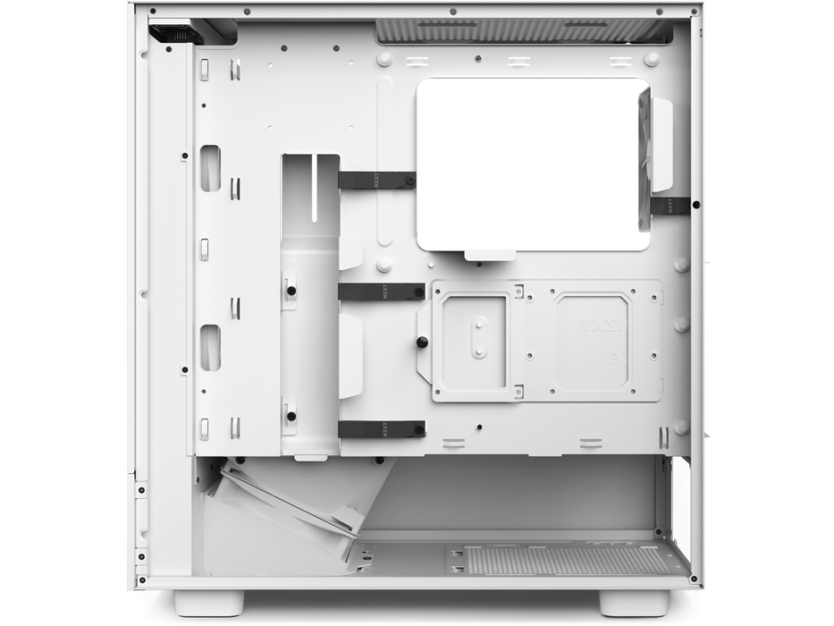 NZXT H5 Flow RGB Matte White Mid-Tower Case - Кутии за компютри<<<Компютърни компоненти<<<ValiAPI