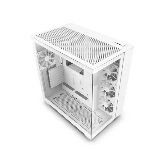 NZXT H9 Flow Matte White Case - Кутии за компютри<<<Компютърни компоненти<<<ValiAPI&&&Компютър Мрежи и