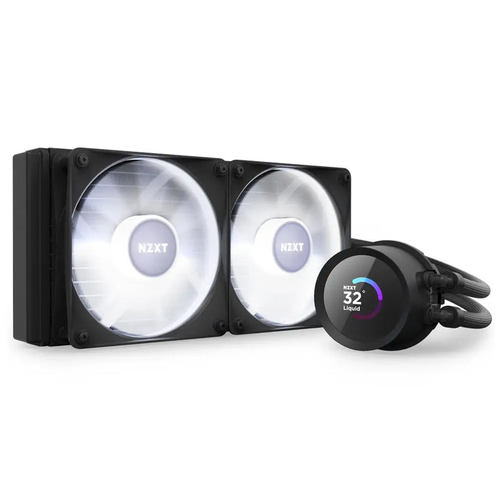 NZXT Kraken 240 RGB Processor All-in-one liquid cooler 12 cm Black 1 pc(s) - Охладители за процесори<<<Компютърни