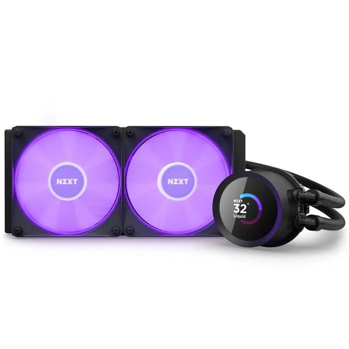 NZXT Kraken 240 RGB Processor All-in-one liquid cooler 12 cm Black 1 pc(s) - Охладители за процесори<<<Компютърни