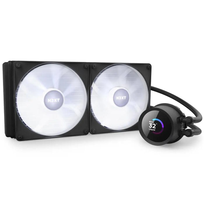 NZXT Kraken 280 RGB Processor All-in-one liquid cooler 14 cm Black 1 pc(s) - Охладители за процесори<<<Компютърни
